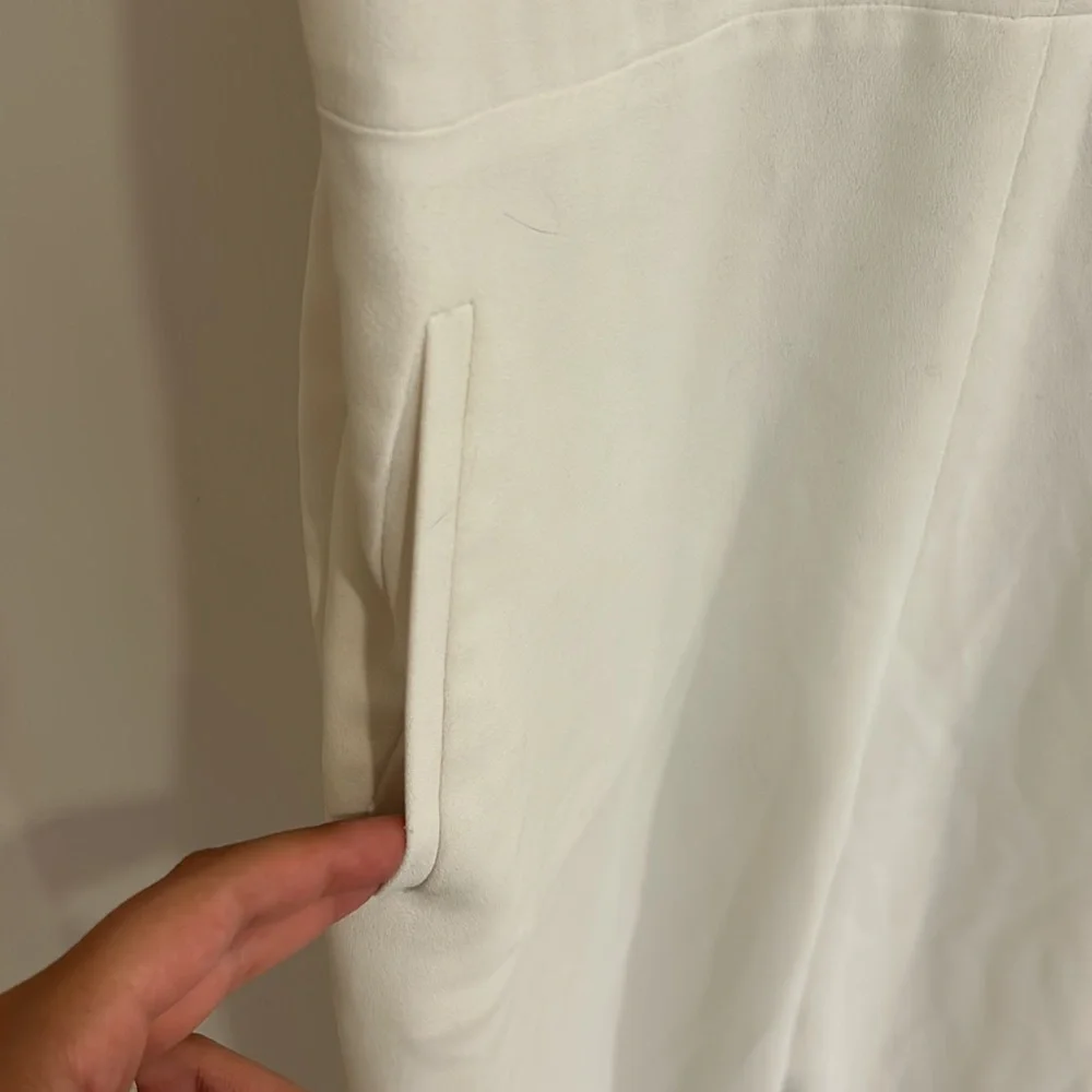 Beautiful Alexander Wang white strappy wide leg jumpsuit medium 6